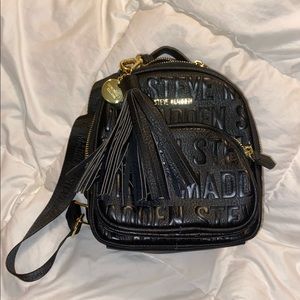 Steven Madden Black Mini Backpack